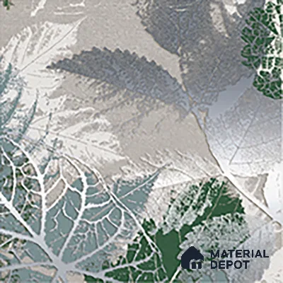 Floral Wall Tile TL 07248 Plana 8001 GLM (Silver) 1 ft x 1 ft Ceramic Matte Finish - 9 mm  | 2 mm Spacer is Mandatory | Please Expect a Slight Variation of Pattern (Sample)